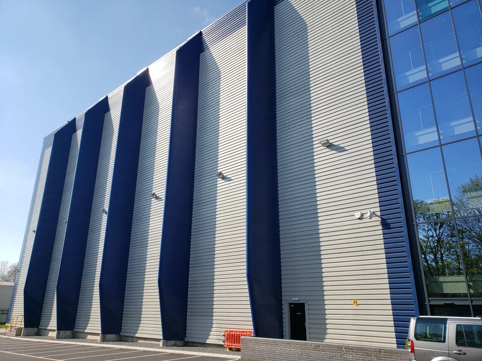 Multi-storey commercial building facade cleaned to a streak-free finish